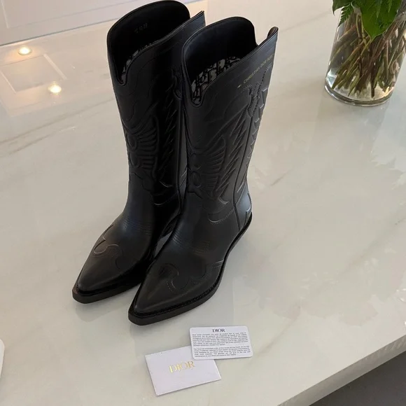 Dior Black Heeled Boots - Picture 8 of 9